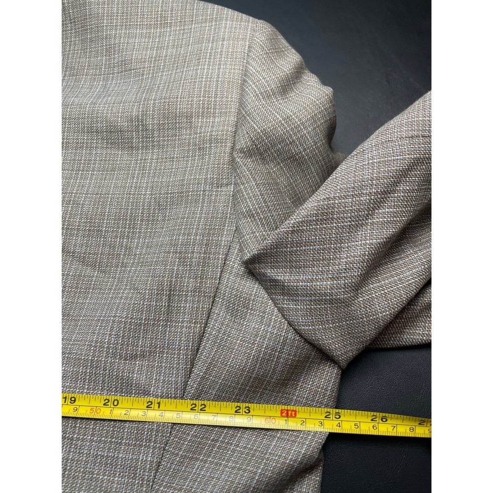 Reda 1865 Wool Blazer Mens 48R Taupe and Blue Made in Italy - Picture 5 of 12